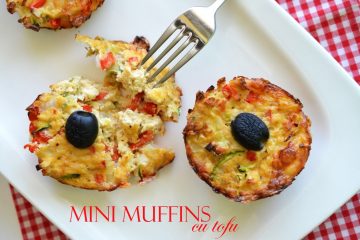 Mini muffins cu tofu si legume