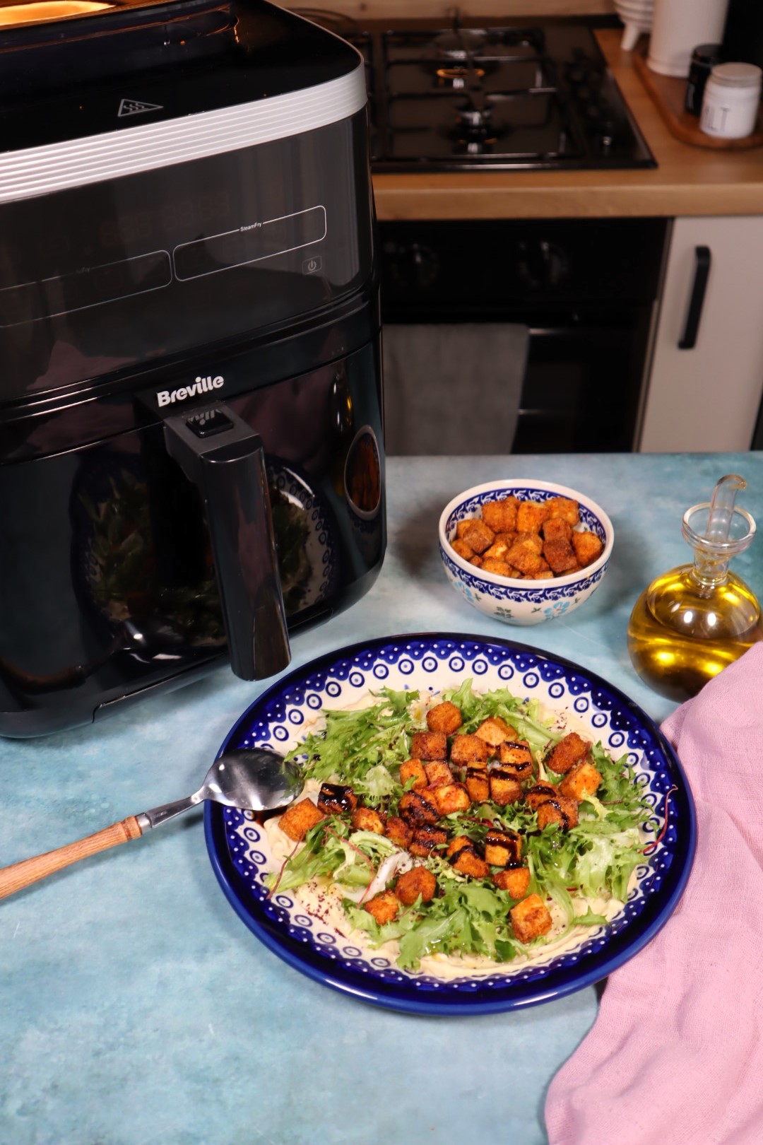 Tofu crocant la airfryer