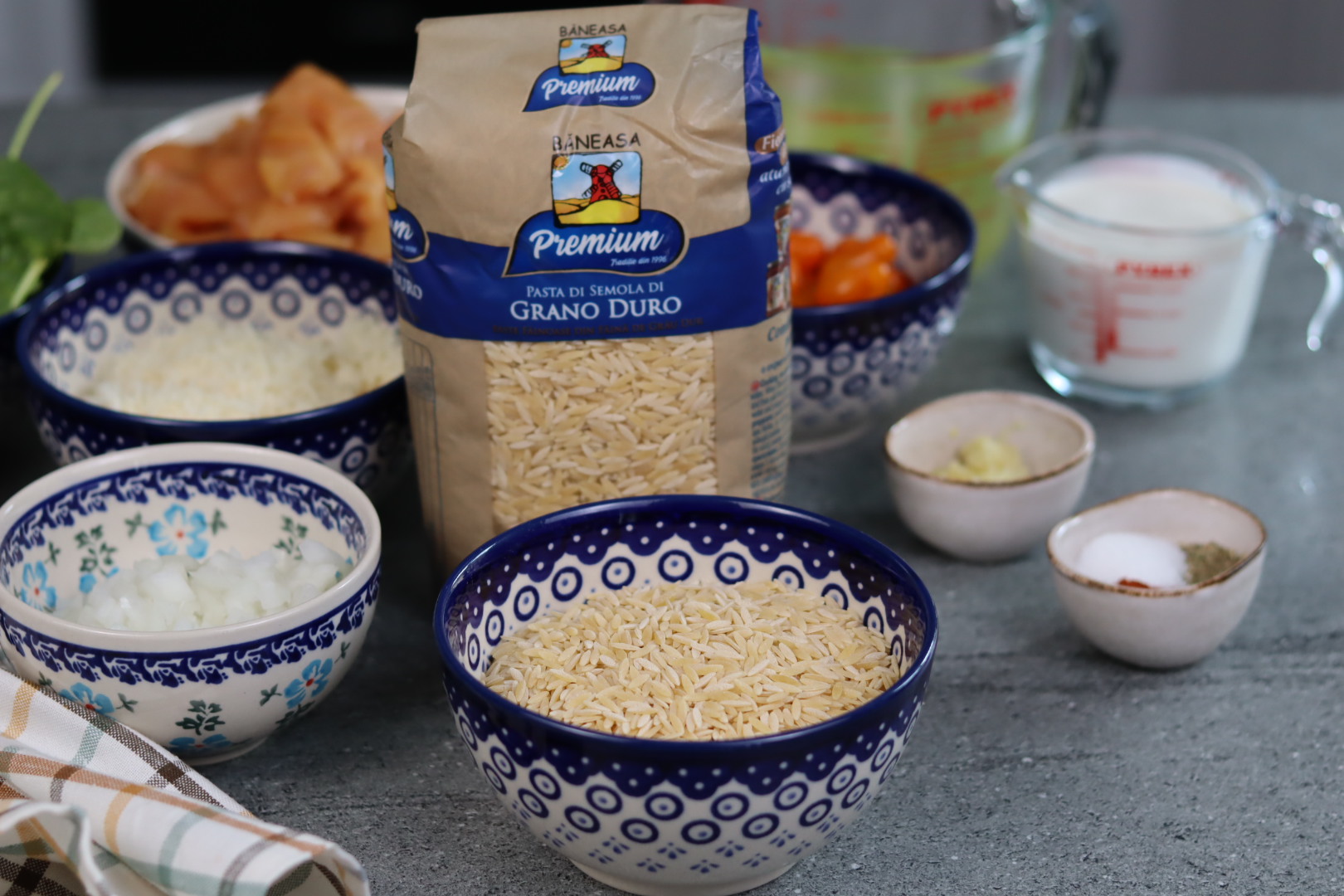 Orzo cremos cu pui