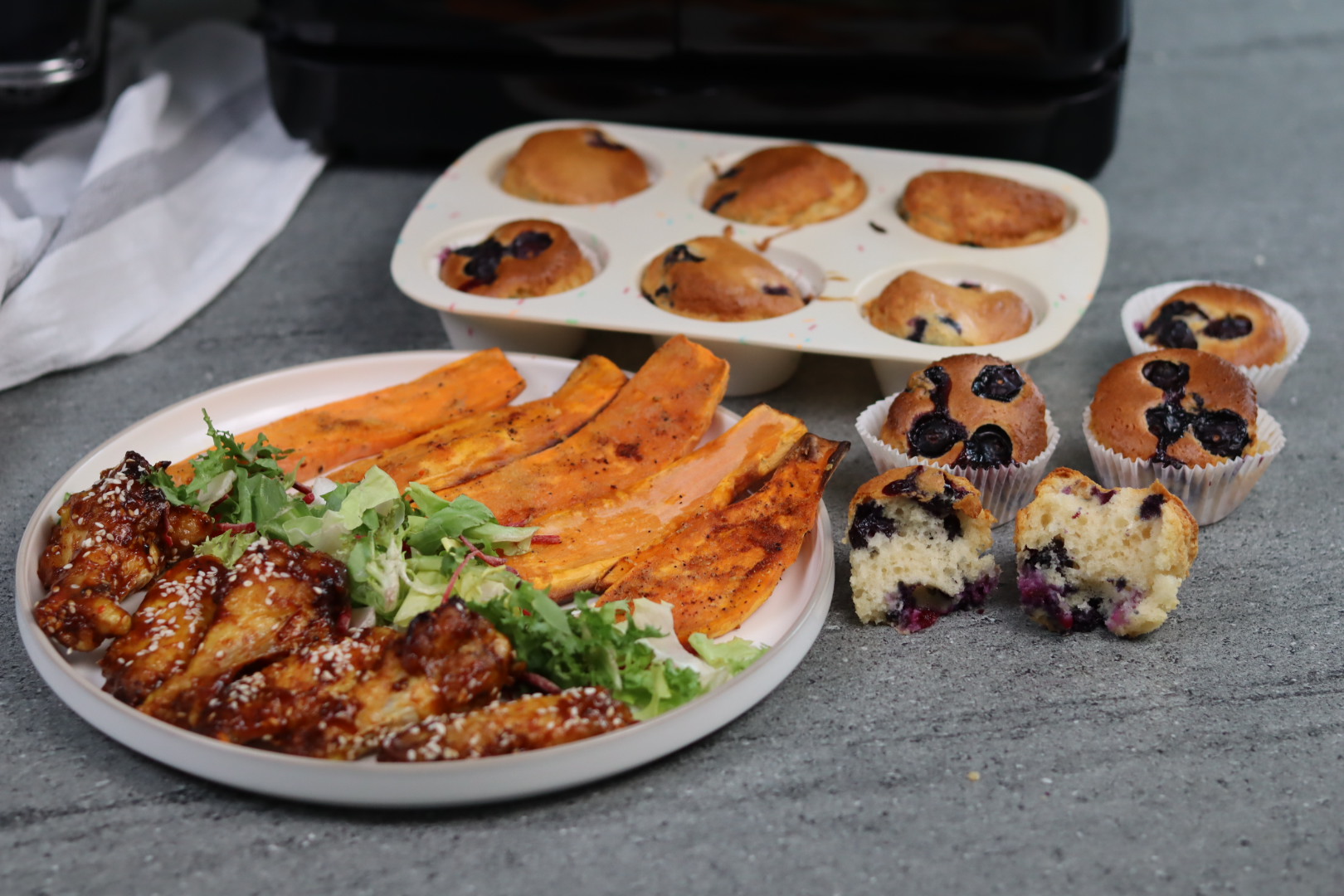 Meniu complet la Airfryer Dublu Breville