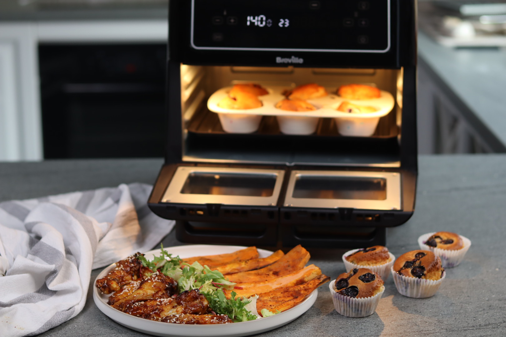 Meniu complet la Airfryer Dublu Breville