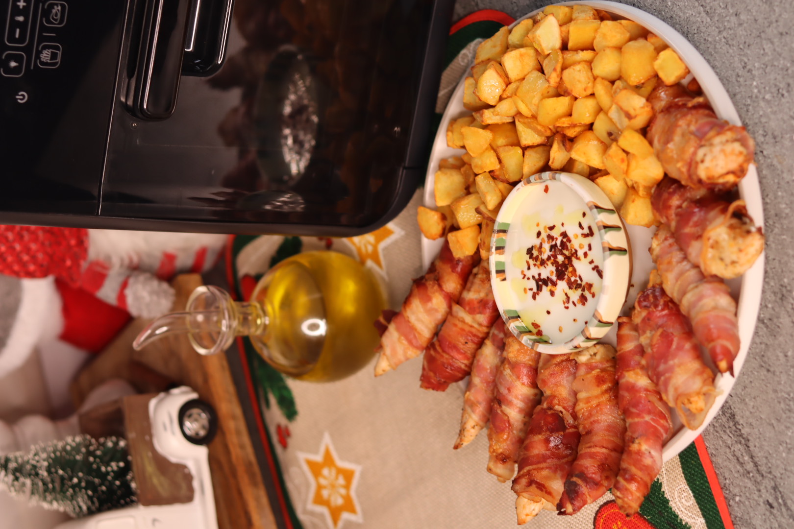 Rulouri de pui cu bacon si cascaval