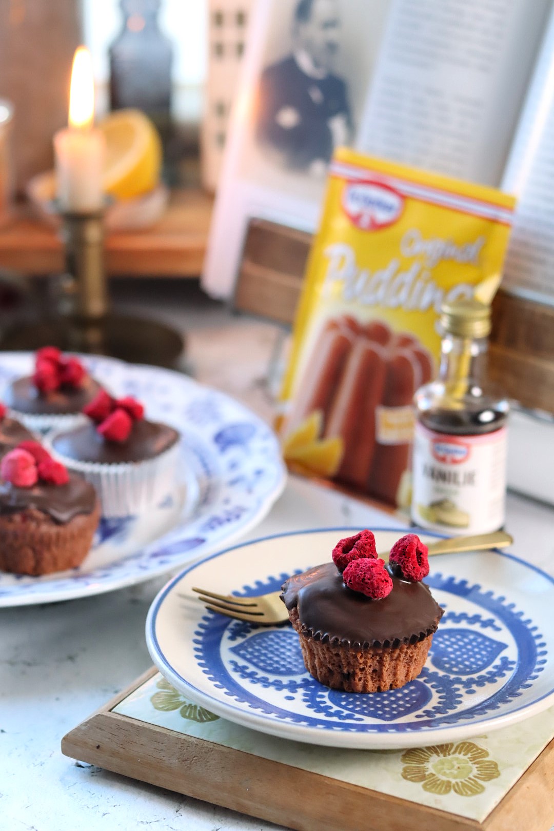 Brioșe vegane cu ciocolată