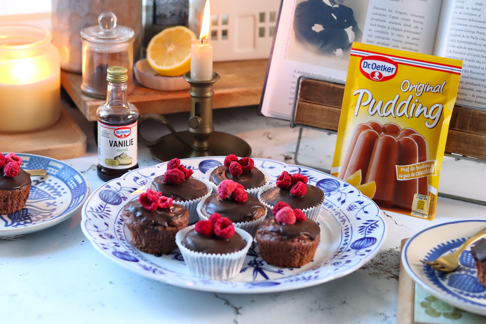 Brioșe vegane cu ciocolată