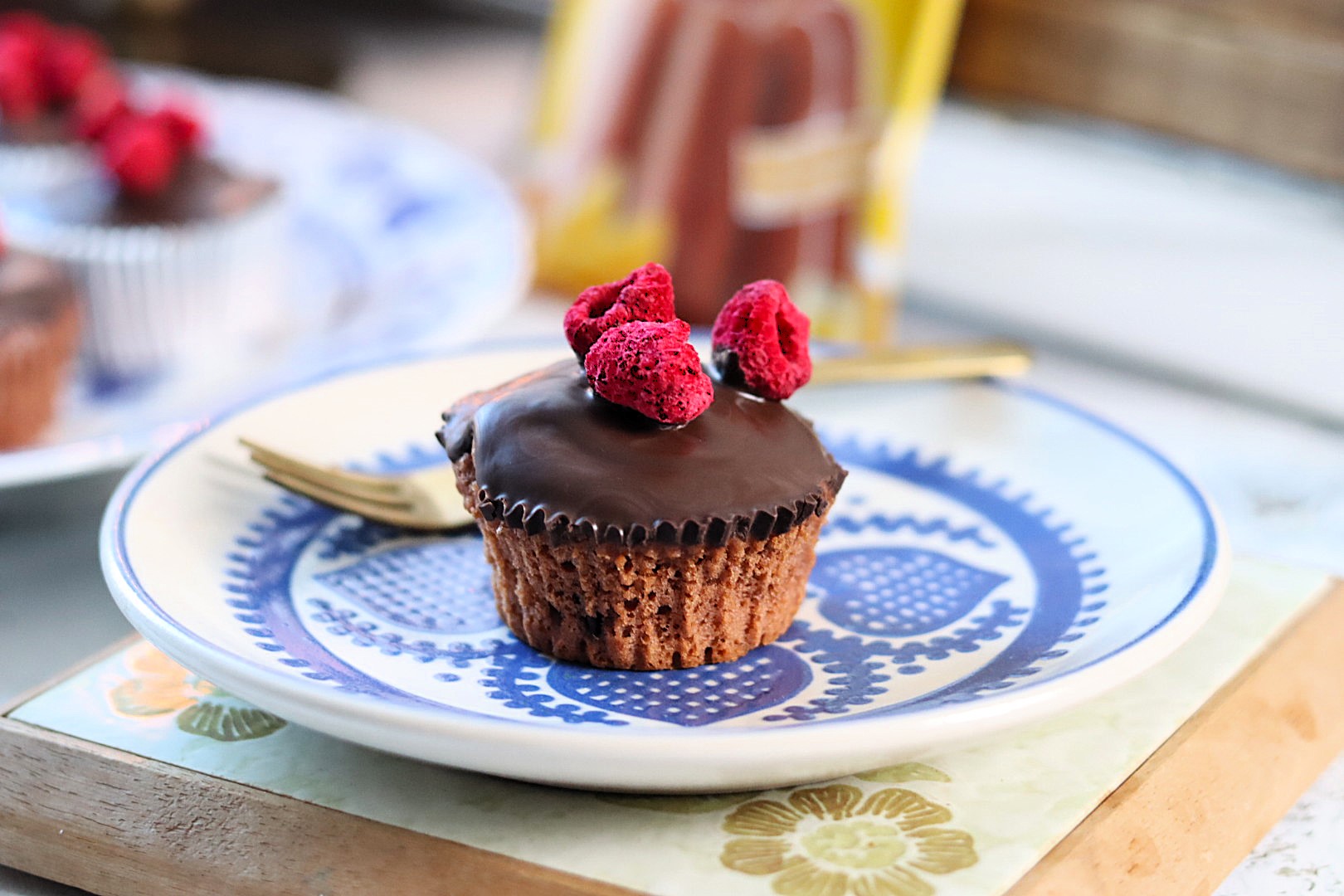 Brioșe vegane cu ciocolată