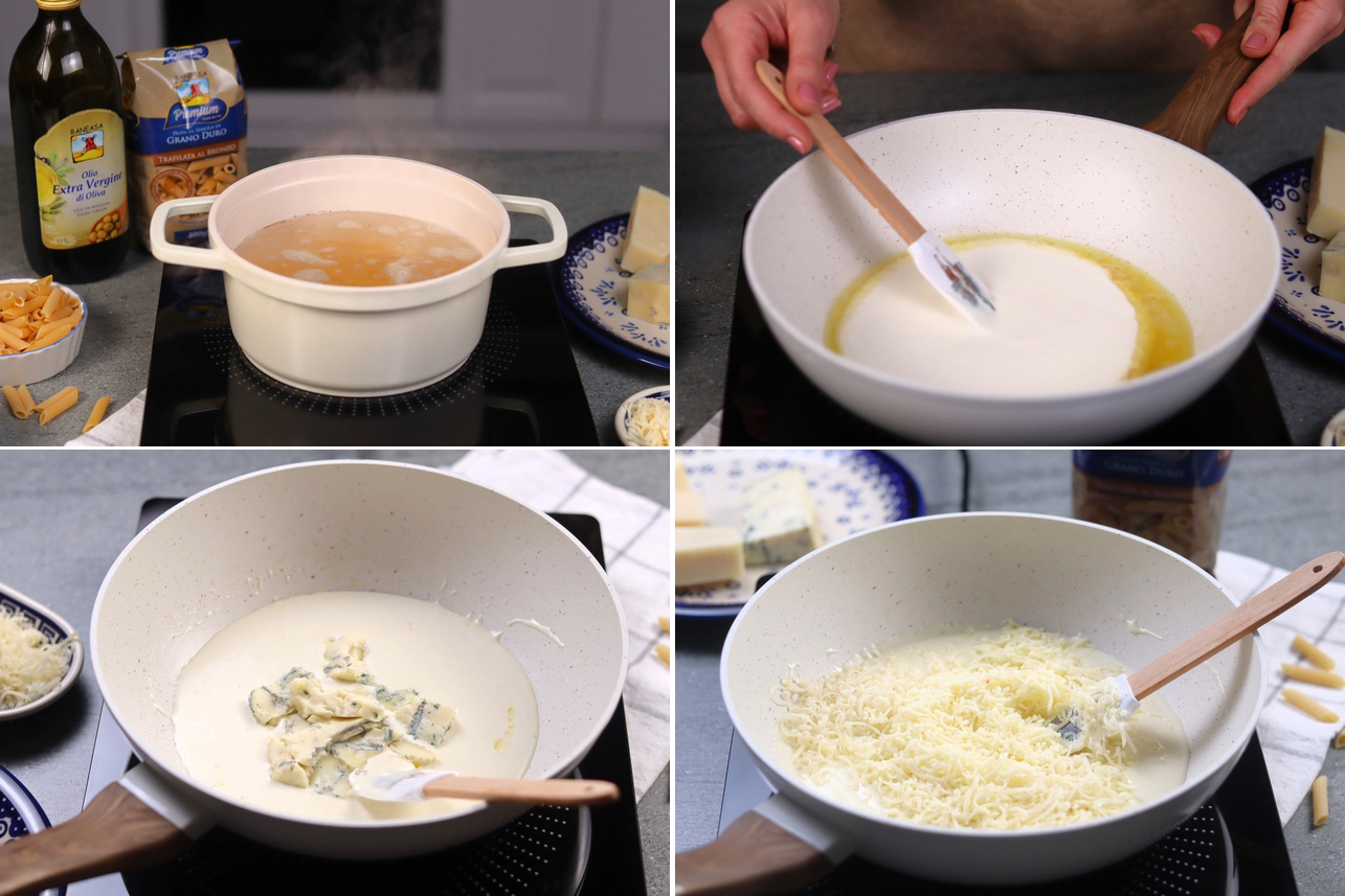 penne quattro formaggi