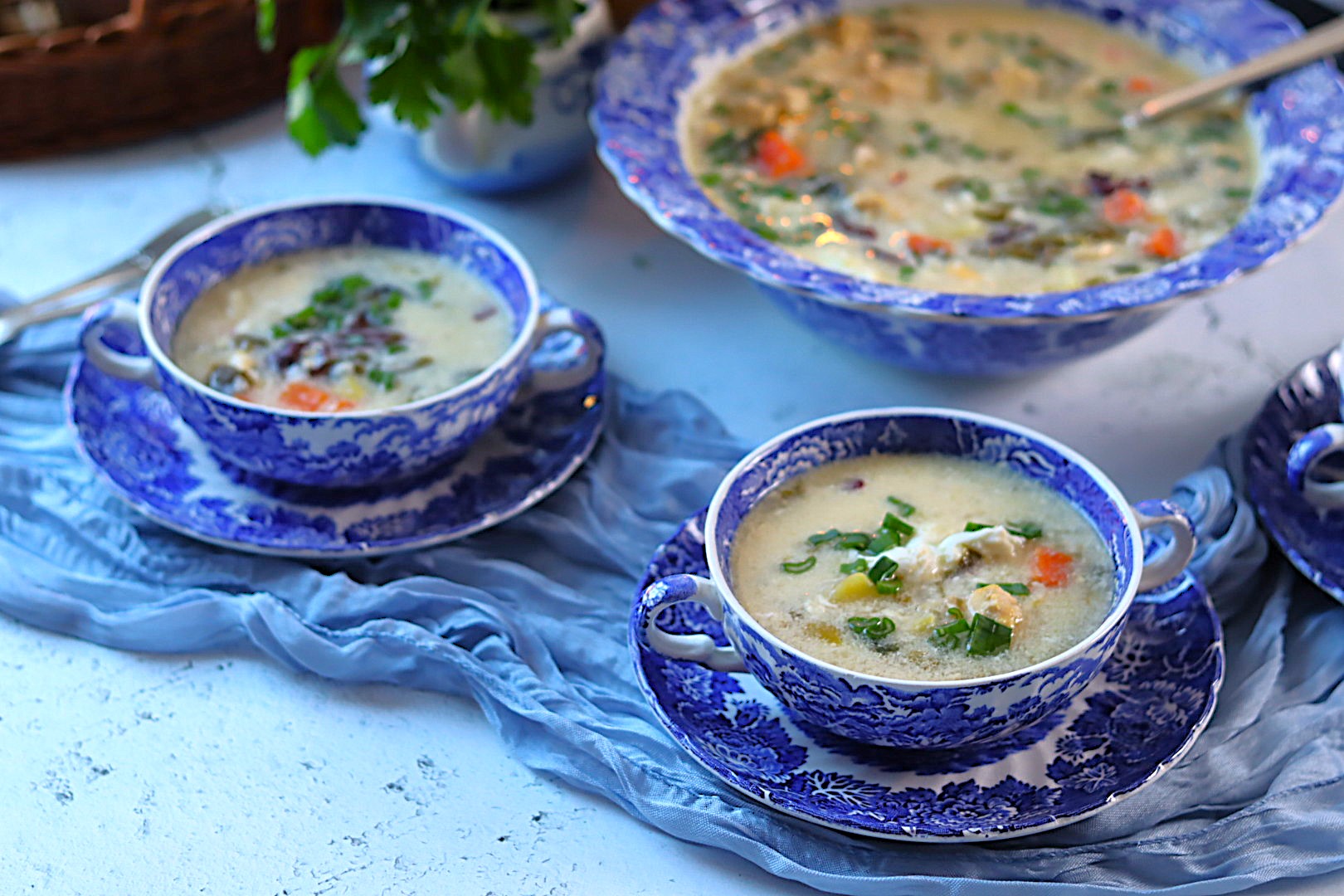 Ciorba de primavara cu verdeturi la CrockPot