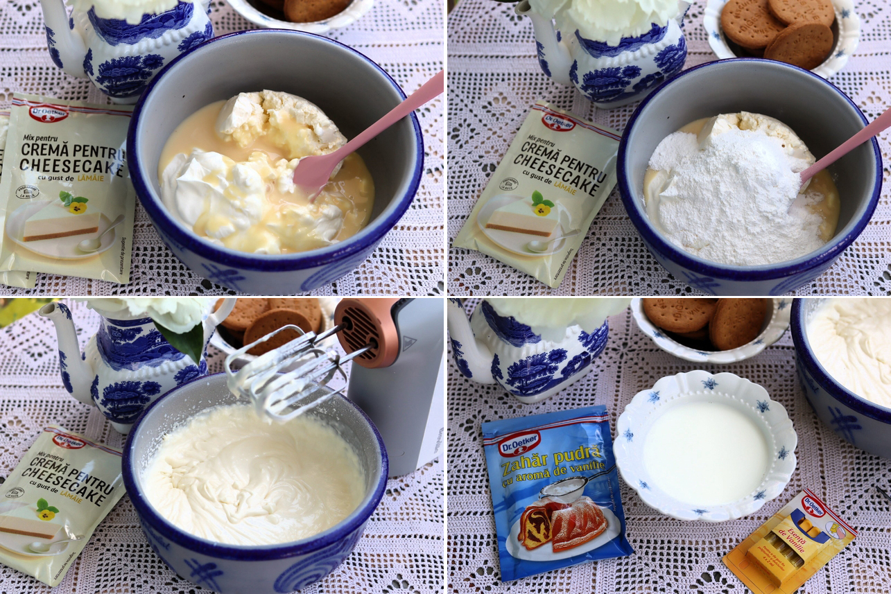 Cheesecake fara coacere la pahar